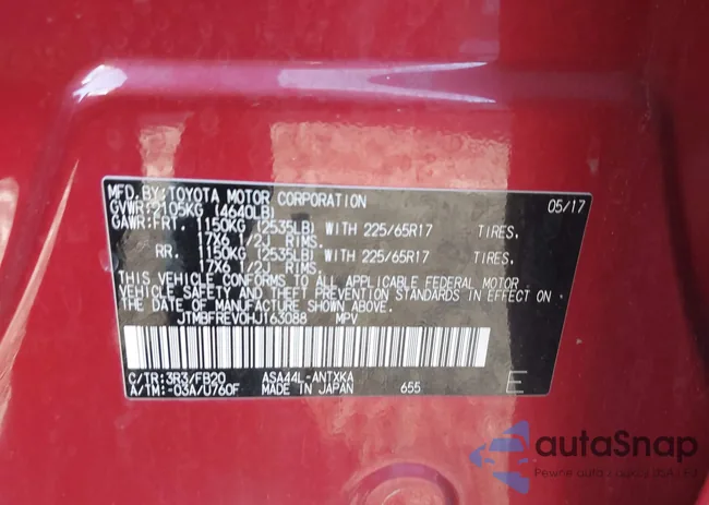 JTMBFREV0HJ163088: 43558053