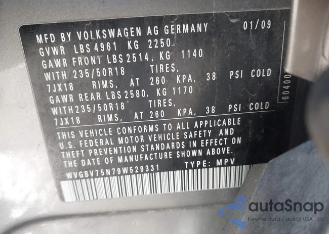 WVGBV75N79W529331: 43559358