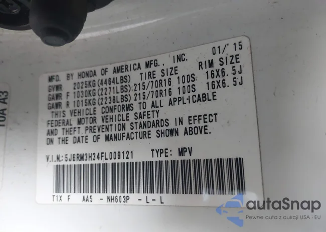 5J6RM3H34FL009121: 43559505