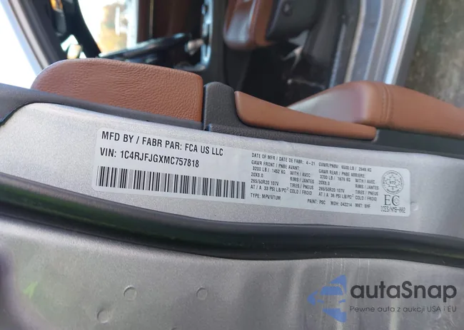 1C4RJFJGXMC757818: 43559590