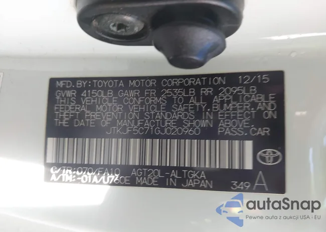 JTKJF5C71GJ020960: 43559766