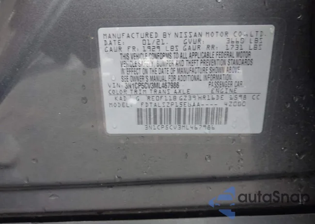 3N1CP5CV3ML467986: 43559915