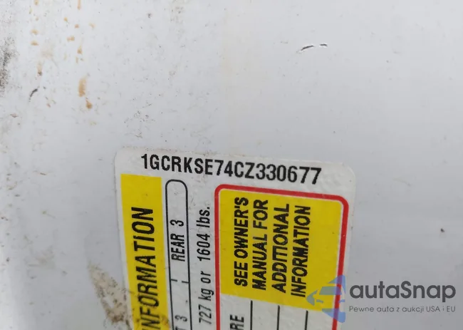 1GCRKSE74CZ330677: 43559305