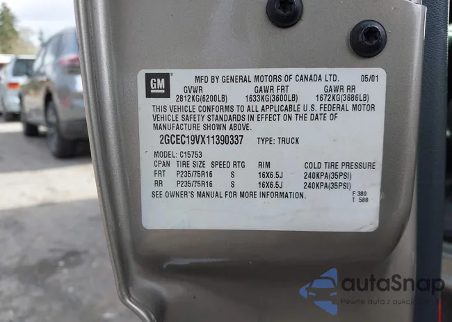 2GCEC19VX11390337: 43560385