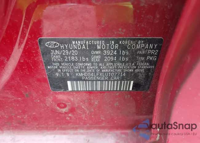 KMHD84LFXLU107714: 43560411