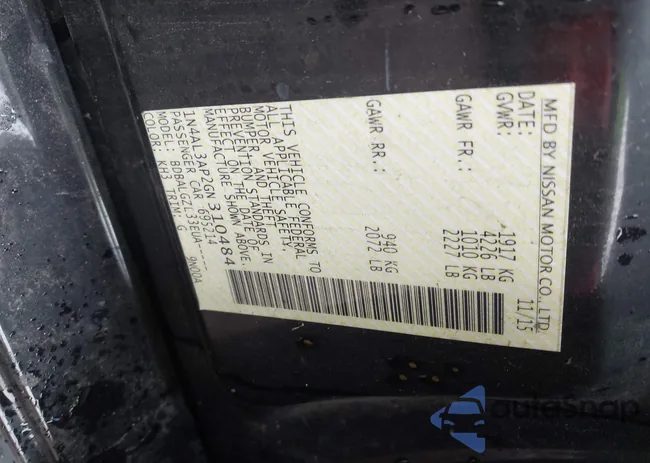 1N4AL3AP2GN310484: 43560493