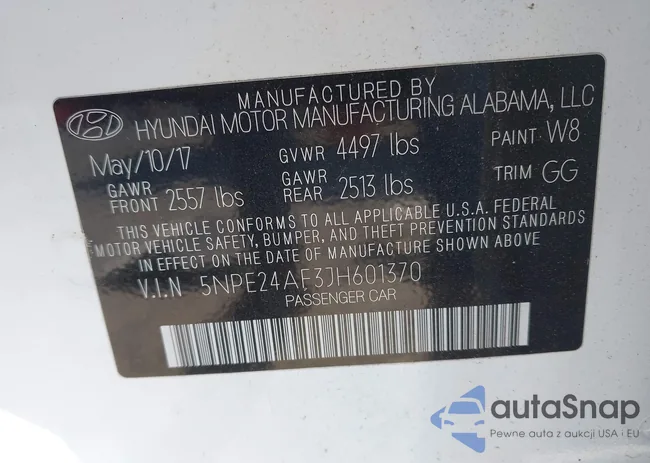 5NPE24AF3JH601370: 43560528