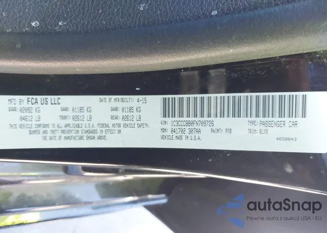 1C3CCCBB0FN709726: 43560656