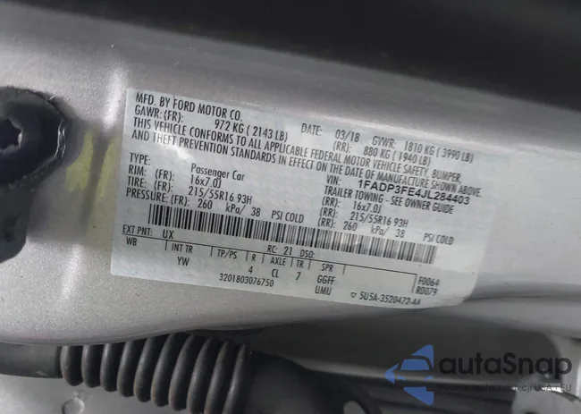 1FADP3FE4JL284403: 43560713