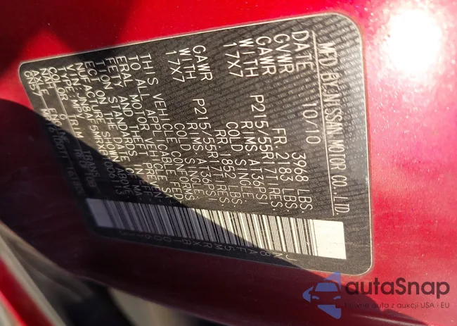 JN8AF5MRXBT006113: 43560758