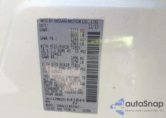 5N1CR2MN1EC645844: 43560762