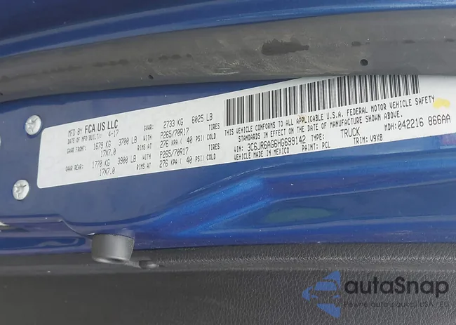 3C6JR6AG6HG699142: 43560871