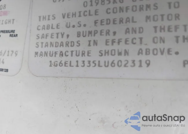 1G6EL1335LU602319: 43560952