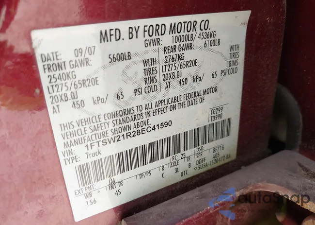 1FTSW21R28EC41590: 43561385