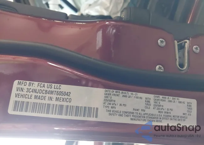 3C4NJDCB4MT605042: 43561574