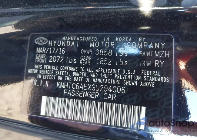 KMHTC6AEXGU294006: 43561711