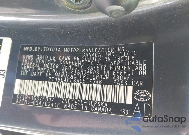 2T1BU4EE8AC517546: 43561741