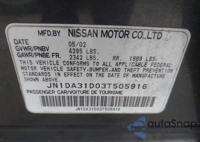 JN1DA31D03T505916: 43561787