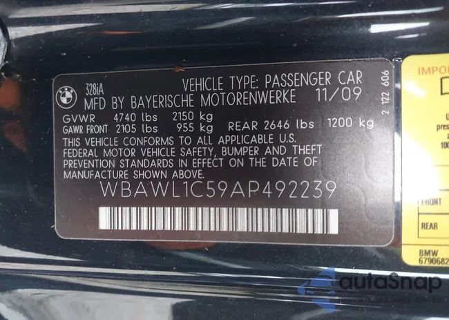 WBAWL1C59AP492239: 43561198