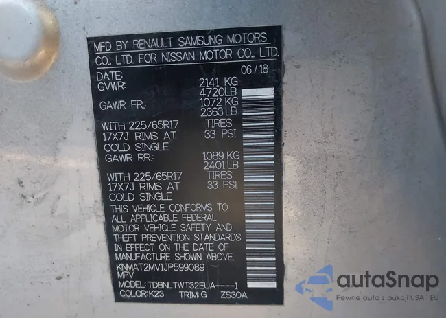 KNMAT2MV1JP599089: 43562447