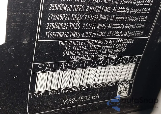 SALWR2RUXKA876078: 43562529