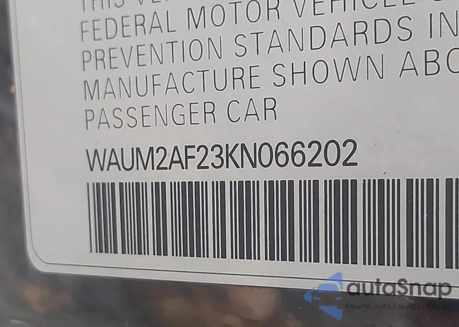 WAUM2AF23KN066202: 43562614
