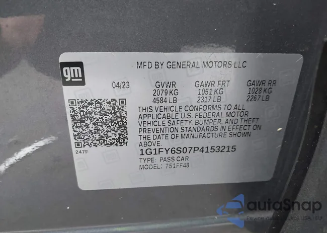 1G1FY6S07P4153215: 43562689