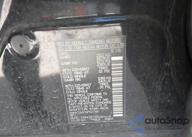 KNMAT2MV1GP621780: 43562805