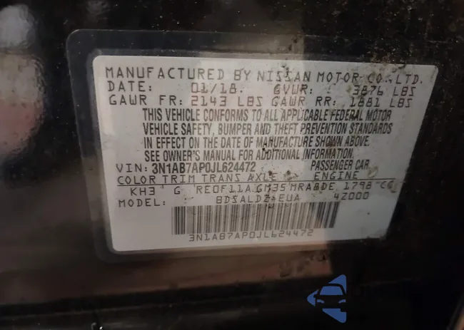 3N1AB7AP0JL624472: 43562946