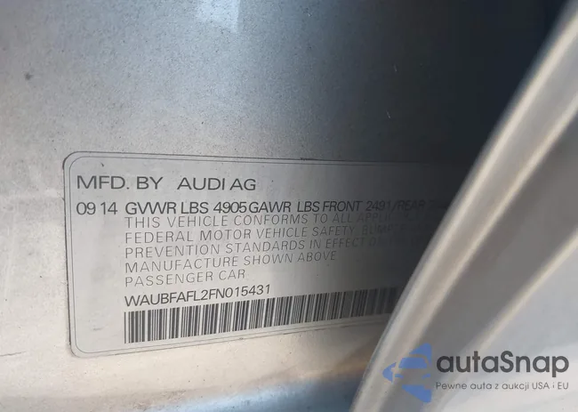 WAUBFAFL2FN015431: 43562075