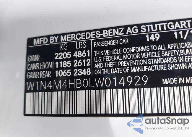 W1N4M4HB0LW014929: 43563581