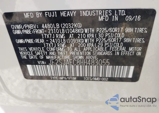 JF2SJAEC8HH483055: 43563693
