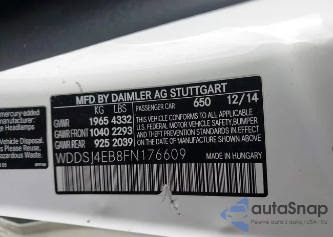 WDDSJ4EB8FN176609: 43563710