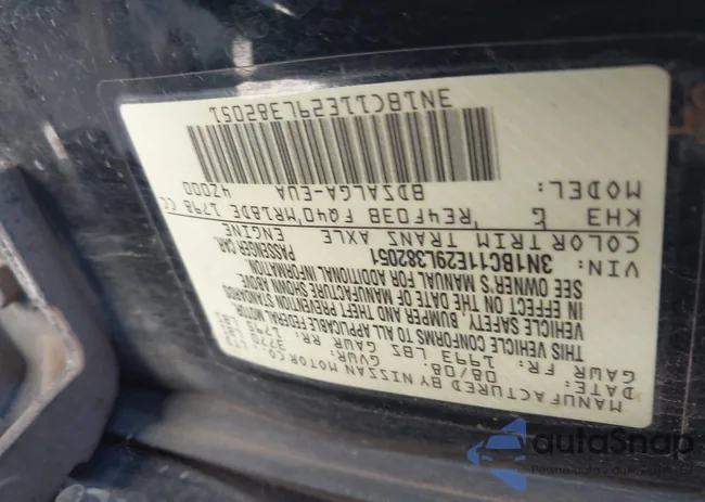 3N1BC11E29L382051: 43563723