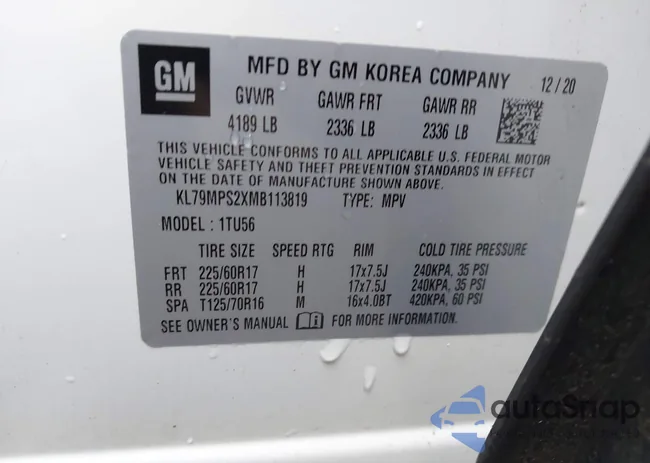 KL79MPS2XMB113819: 43562958