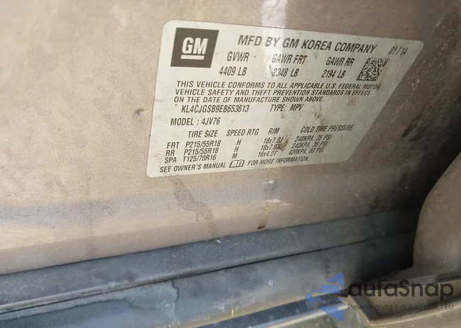 KL4CJGSB9EB653613: 43563035