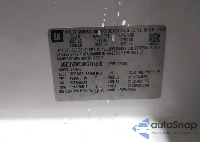 3GCUKREC4EG175518: 43564366