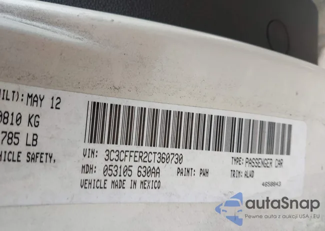 3C3CFFER2CT360730: 43564409