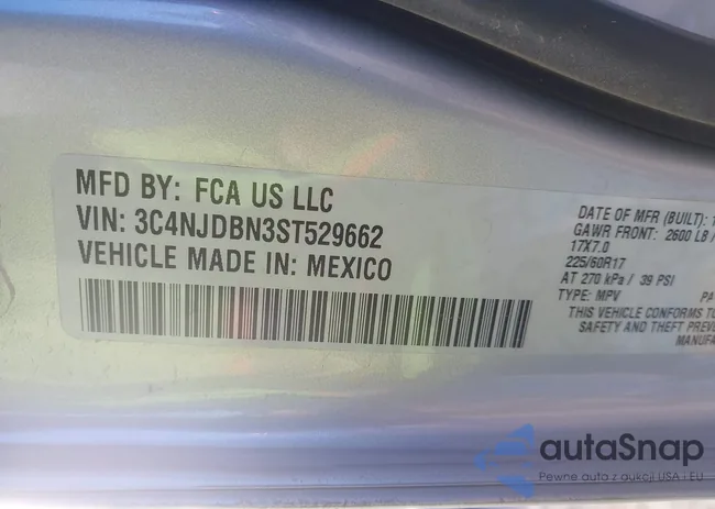 3C4NJDBN3ST529662: 43564463