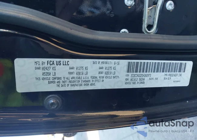 2C3CCAGG2GH282973: 43564522