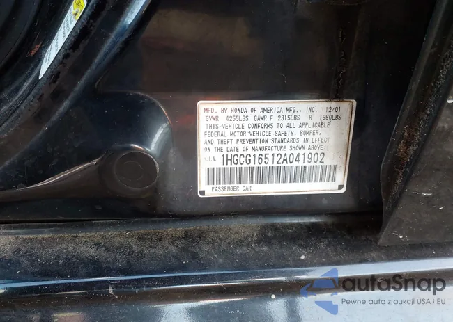 1HGCG16512A041902: 43564644