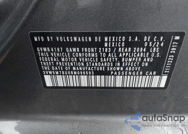 3VW5M7BU0RM096593: 43564832