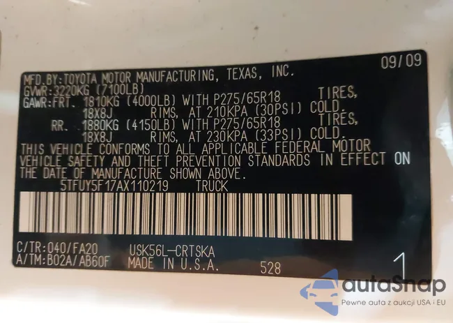 5TFUY5F17AX110219: 43563993