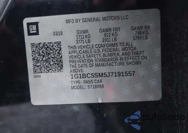 1G1BC5SM5J7191557: 43564242