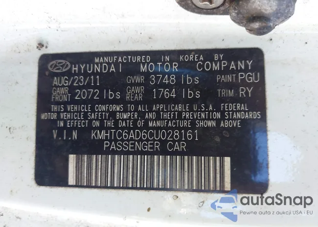 KMHTC6AD6CU028161: 43564329