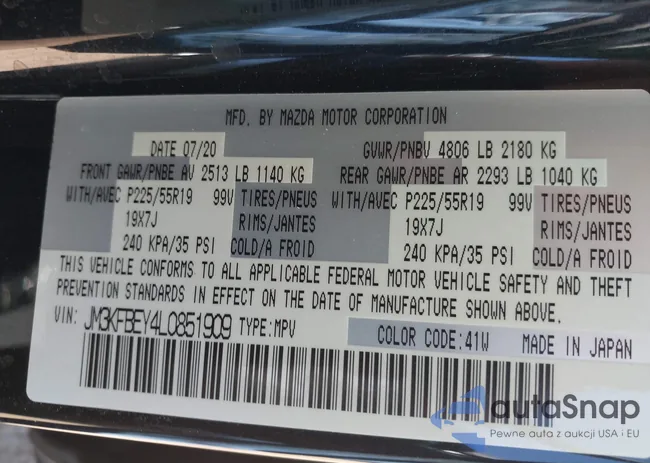 JM3KFBEY4L0851909: 43565409