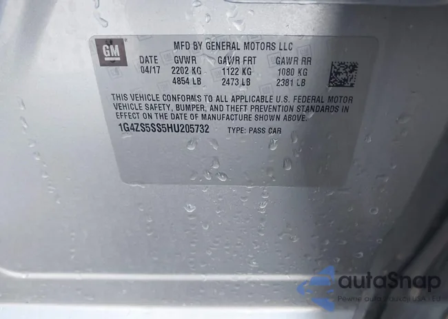 1G4ZS5SS5HU205732: 43565460