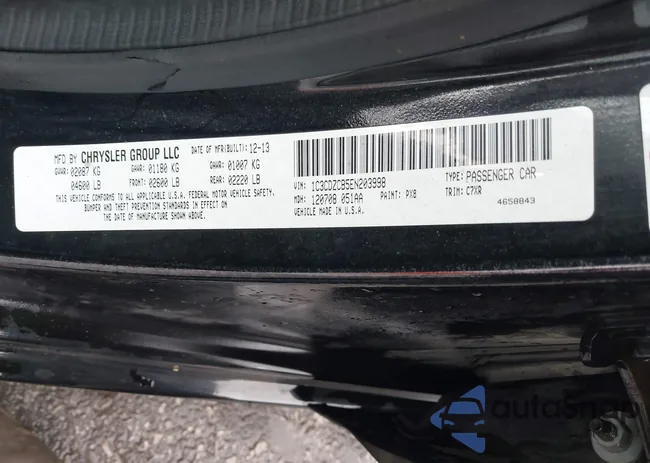 1C3CDZCB5EN203998: 43565549