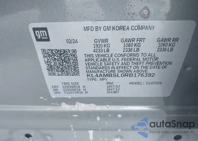 KL4AMBSL0RB176392: 43565777