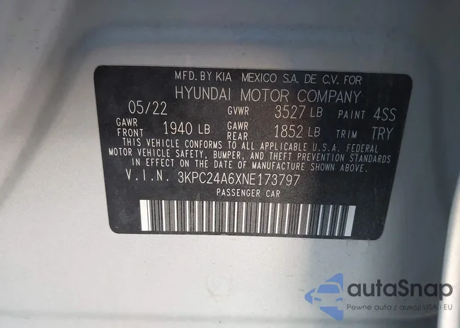 3KPC24A6XNE173797: 43565865